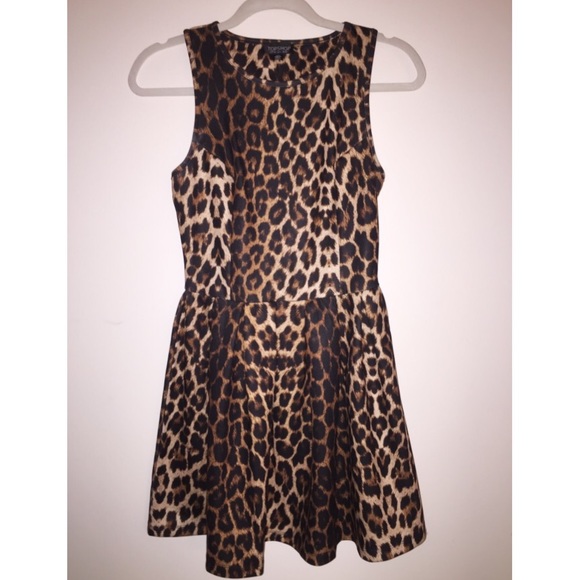 TOPSHOP Leopard Print Dress - Picture 7 of 7